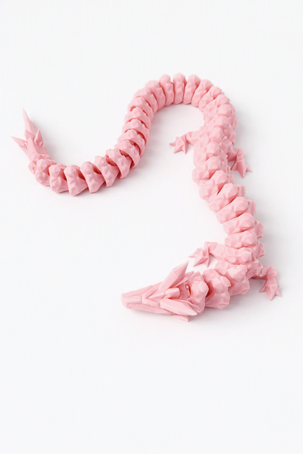 Pink large articulated dragon